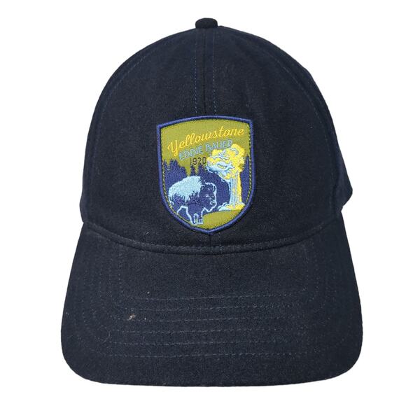 Yellowstone Eddie Bauer Slideback Baseball Cap Blue One Size Adjustable 6 Panel - Picture 1 of 9